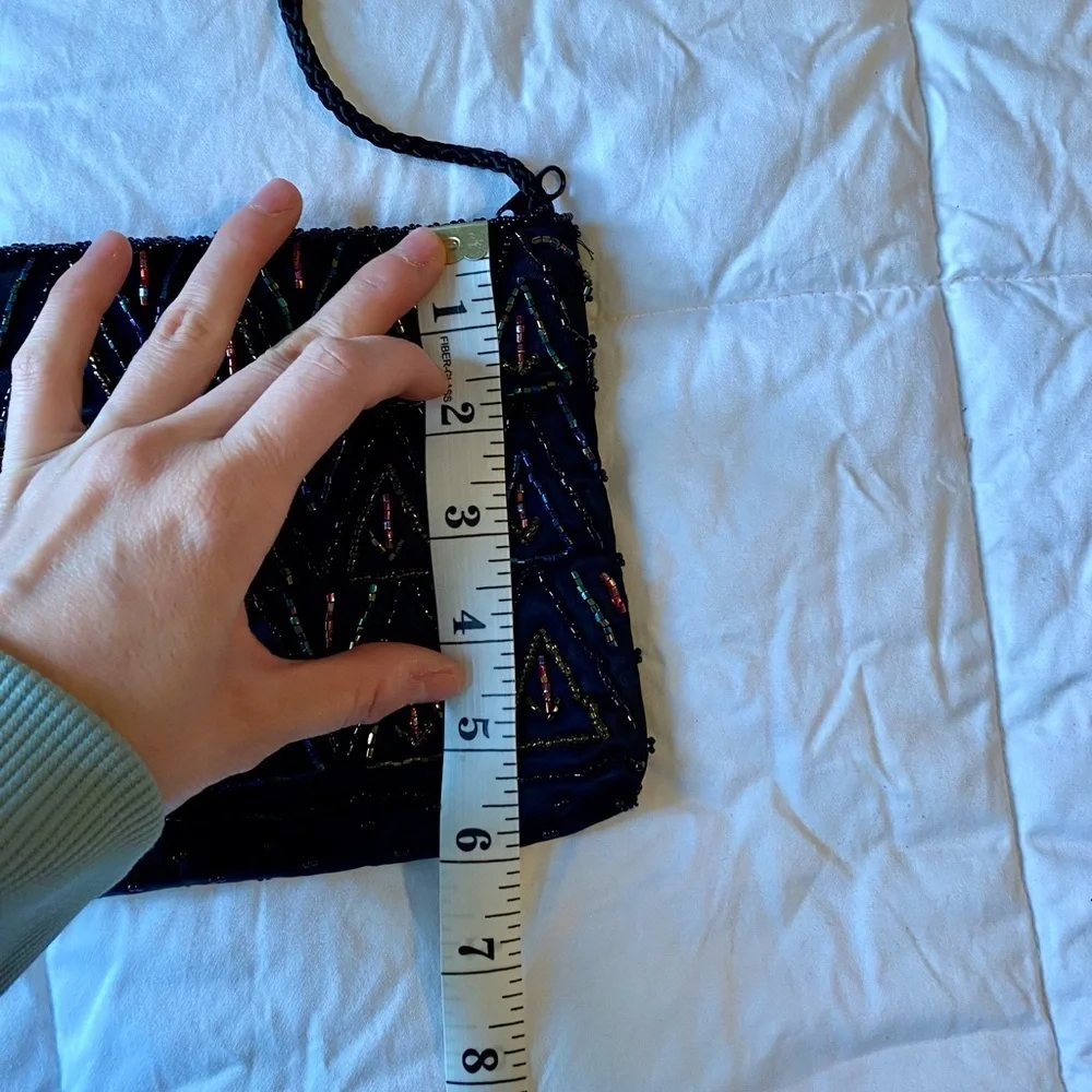 Y2K Vintage Regale Handmade Beaded crossbody Purse